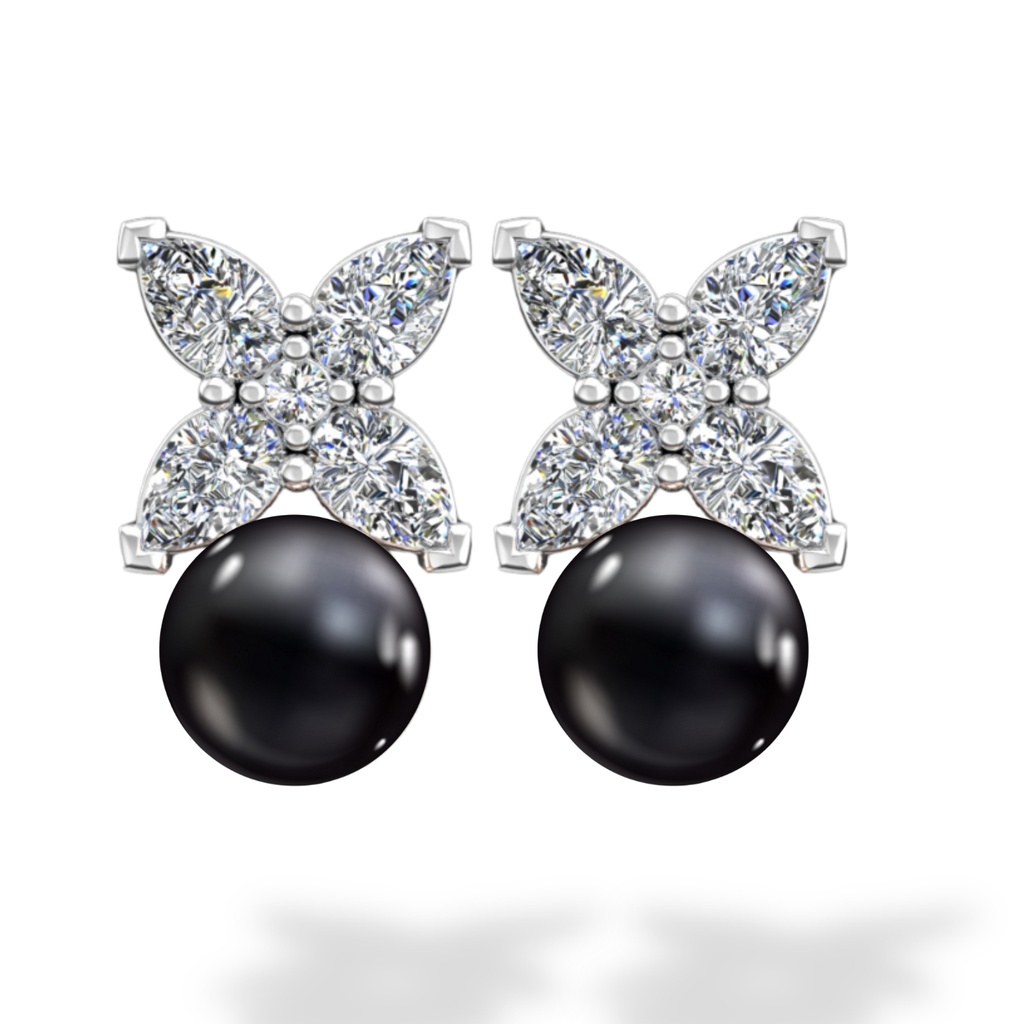 Diamond & Pearls Earrings