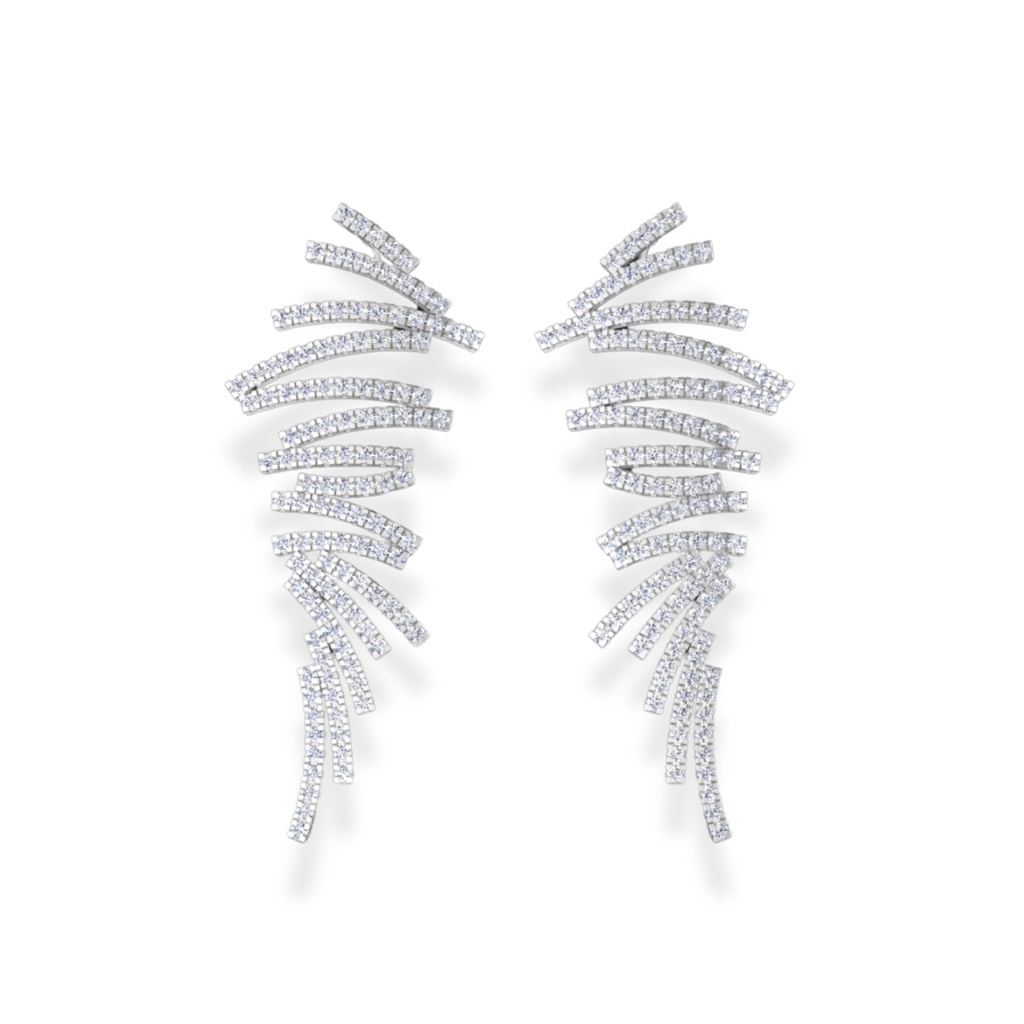 Diamond Dangle Earrings