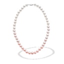 Pink Ombre Pearl Necklace