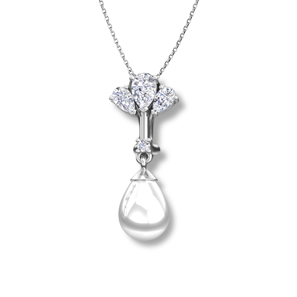 Diamond & Pearl Pendant