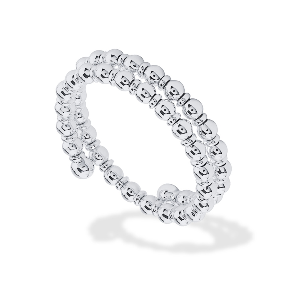 White Baroque Bloom Ring *