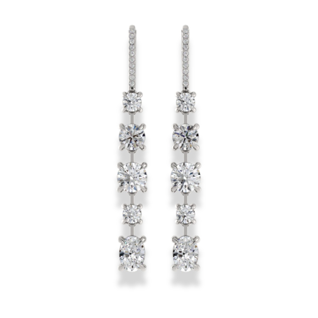 Drop Diamonds Earrings