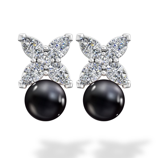Diamond & Pearls Earrings