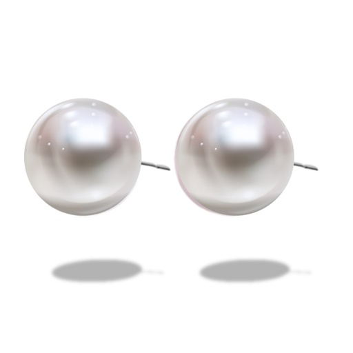 White Pearls Studs 6mm*