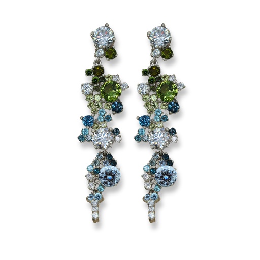 Topaz & Tourmaline Earrings