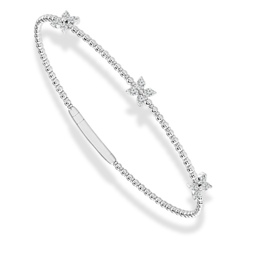 White Gold Flexible Bracelet 