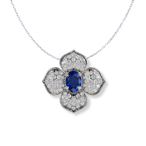 Diamond & Sapphire Pendant 