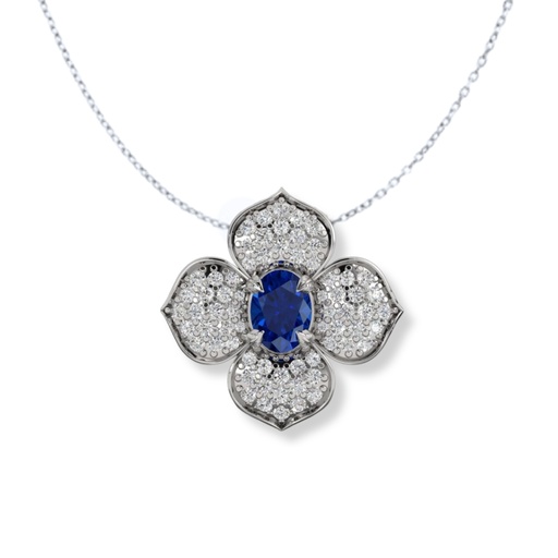 Diamond & Sapphire Pendant